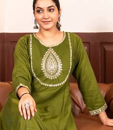 Mehendi premium designer festive wear readymade suit
