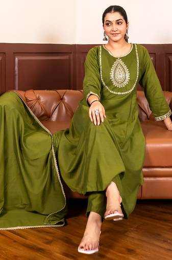 Mehendi premium designer festive wear readymade suit