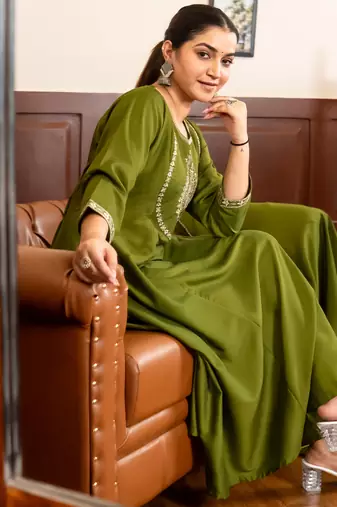 Mehendi premium designer festive wear readymade suit