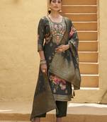 Green premium designer festive wear readymade suit