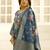 Teal premium designer festive wear readymade suit