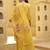 Yellow premium designer festive wear readymade suit