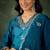 Teal premium designer festive wear readymade suit