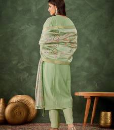 Pastel premium designer festive wear readymade suit