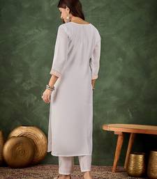 Peach premium designer festive wear readymade suit