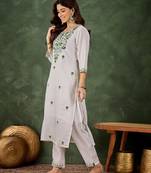 Pastel premium designer festive wear readymade suit