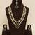 Double Layer Green Kundan Bridal Necklace earring maangtikka Jewellery Set