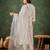 White premium designer festive wear readymade suit