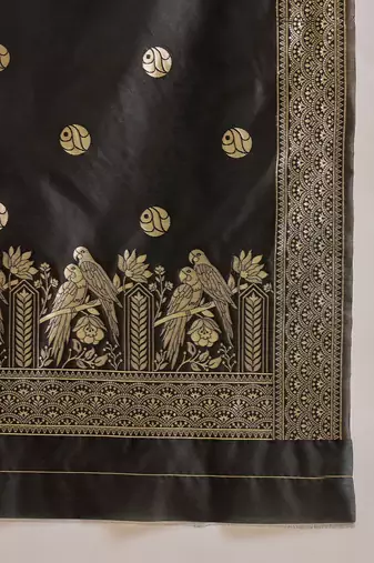 Black premium designer festive wear readymade suit