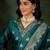 Sea-green premium designer festive wear readymade suit