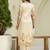 Cream premium designer festive wear readymade suit