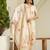 Cream premium designer festive wear readymade suit