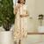 Cream premium designer festive wear readymade suit