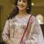 Cream premium designer festive wear readymade suit