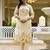 Cream premium designer festive wear readymade suit
