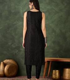 Black premium designer festive wear readymade suit