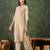Cream premium designer festive wear readymade suit