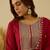 Red premium designer festive wear readymade suit