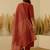 Peach premium designer festive wear readymade suit