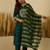 Teal premium designer festive wear readymade suit