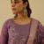 Purple premium designer festive wear readymade suit