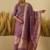 Purple premium designer festive wear readymade suit