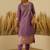 Purple premium designer festive wear readymade suit