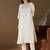 White premium designer festive wear readymade suit