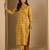 Yellow premium designer festive wear readymade suit