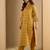 Yellow premium designer festive wear readymade suit