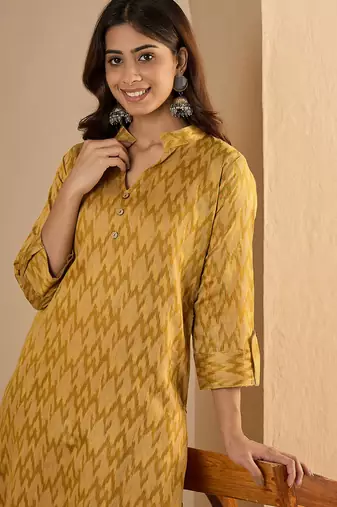 Yellow premium designer festive wear readymade suit