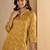 Yellow premium designer festive wear readymade suit