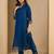 Blue premium designer festive wear readymade suit
