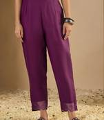 Purple premium designer festive wear readymade suit