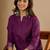 Purple premium designer festive wear readymade suit