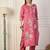 Pink premium designer festive wear readymade suit