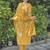 Yellow premium designer festive wear readymade suit