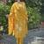 Yellow premium designer festive wear readymade suit