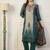 Teal premium designer festive wear readymade suit