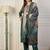Teal premium designer festive wear readymade suit