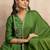 Light-green premium designer festive wear readymade suit