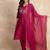 Purple premium designer festive wear readymade suit