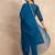 Teal premium designer festive wear readymade suit