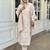 Beige premium designer festive wear readymade suit