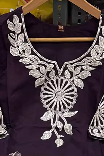 Women's Embroidered silk blend Kurta Pant with Dupatta Set 