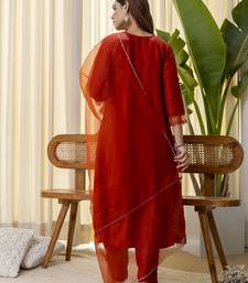 Mustard premium designer festive wear readymade suit