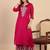 Dark-rani-pink premium designer festive wear readymade suit