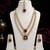 Double Layer Maroon Kundan Bridal Necklace earring maangtikka Jewellery Set for wedding festival 