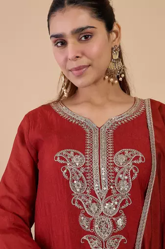 Mustard premium designer festive wear readymade suit
