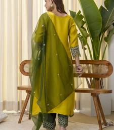 Lemon premium designer festive wear readymade suit